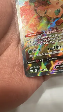 Leafeon V 167/203 Alt art Evolving Skies Pokemon TCG 2021 - NM - Image 3