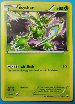 Pokemon - Scyther 4/108 - BW Dark Explorers - RARE 2012 - VLP - Image 1