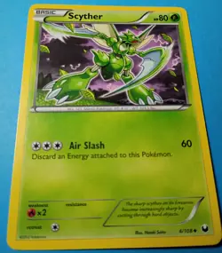 Pokemon - Scyther 4/108 - BW Dark Explorers - RARE 2012 - VLP - Image 2