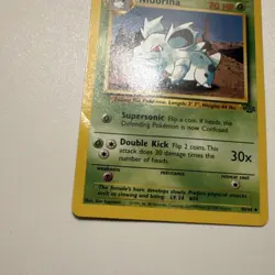 Pokemon Nidorina Uncommon Jungle 1999 70 HP Double Kick 40/64 Unlimited Regular - Image 3