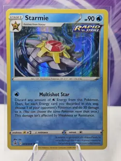 Starmie 053/264 Holo Rare 2021 Pokemon Fusion Strike LP - Image 1