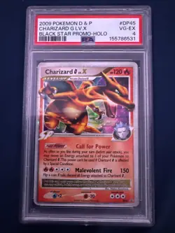 Pokemon TCG Charizard G LV.X DP45 Psa 4 - Image 1
