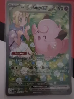 2025 Pokemon TCG Journey Together Lillie's Clefairy ex Full Art #184/159 - Image 1