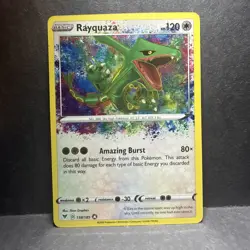 Rayquaza: 2020 Pokemon Vivid Voltage Rayquaza 138/185 Amazing Rare Holo NM - Image 1