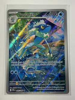 Frogadier IR Pokemon ME04 Chaos Rising Illustration Rare 089/086 Near Mint TCG - Image 1