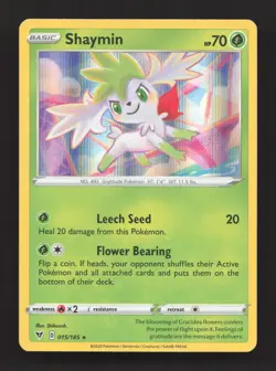Shaymin 015/185 Holo Rare Vivid Voltage Pokemon Near Mint - Image 1