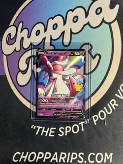 Pokemon Celebrations Dark Sylveon V Black Star Promo Holo Stamped #SWSH134 - Image 1