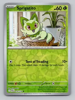 Reverse Holo Sprigatito #016/159 Common SV09: Journey Together Pokemon - Image 1
