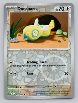 Reverse Holo Dunsparce #120/159 Common SV09: Journey Together Pokemon - Image 1