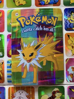 Pokemon 151 Vintage Pocket Monsters Vending HOLO Prism Sticker 00 Nintendo - Image 2