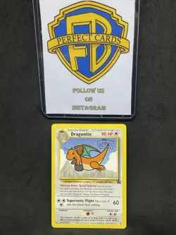 POKEMON PROMO BLACKSTAR DRAGONITE N°5 LP {ENG} "WB" STAMPS - Image 1
