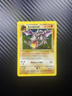 Aerodactyl Rare Holo, Pokemon 1/62 Fossil set Italian LP. - Image 1