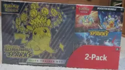 Pokemon TCG SURGING SPARKS - ETB + Booster Bundle Costco 2-Pack Sealed - Image 1