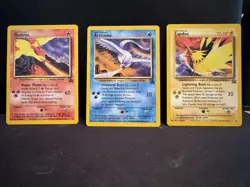 Pokemon TCG Moltres Articuno Zapdos Black Start Promo Set 21 22 23 Corrected - Image 1