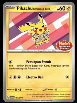 NEW! - Pokemon Pikachu Batik Indonesia Journey Sealed Promo US SELLER - Image 3