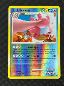 Lickilicky 33/127 Rare Platinum Pokemon Reverse Holo Lightly Played - Image 1