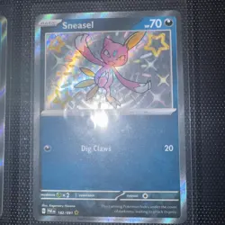 Pokemon Sneasel Baby Shiny SV Paldean Fates 182/091 NM - Image 1