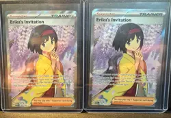 (2) Pokemon TCG Erika's Invitation 196/165 sv2a 151 Ultra Rare Full Art Holo En - Image 1