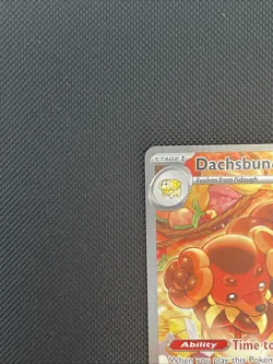Pokemon TCG Dachsbun ex 169/142 SV07 Stellar Crown SIR Full Art Holo 250 HP - Image 2