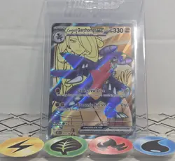 Pokemon TCG Cynthia's Garchomp ex 215/182 Destined Rivals 2025 NM - Image 1