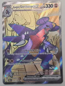 Pokemon TCG Cynthia's Garchomp ex 215/182 Destined Rivals 2025 NM - Image 2