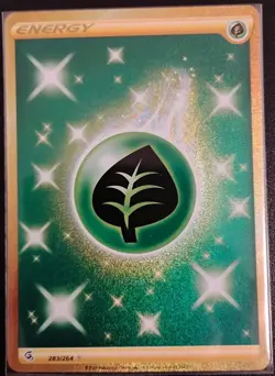 Grass Energy (Secret) 283/264 Swsh08: Fusion Strike Holo, Pokemon TCG - Image 1
