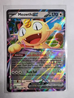 2026 Pokemon - Meowth ex 062/088 Me03: Perfect Order Holo - Image 1