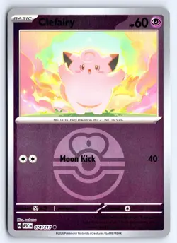 Clefairy (Love Ball) 074/217 Common Ascended Heroes Pokemon NM - Image 1