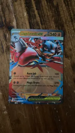 Mega Lucario EX 77/132 - Pokemon Mega Evolution TCG | Holo NM - Image 1
