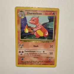 Pokemon Charmeleon Common Base Set 1999 80 HP Slash 24/102 - Image 1