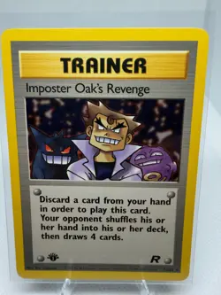 Pokemon IMPOSTER OAK'S REVENGE 76/82 - 1st Edition Team Rocket - Image 1