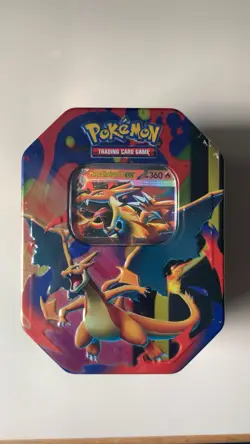 Pokemon TCG MEGA CHARIZARD Y Ex Tin. New Sealed. - Image 1