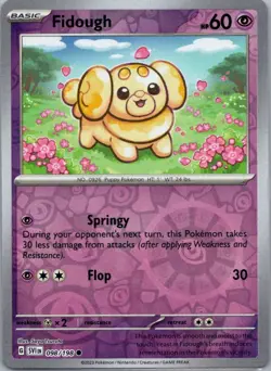 Pokemon TCG Fidough 098/198 Scarlet Violet Rev Holo NM - Image 1