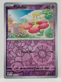 Flabebe #091/198 2023 Scarlet & Violet Reverse Holo Pokemon TCG - Image 1