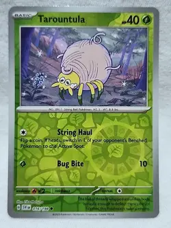 Tarountula 016/198 Reverse Holo Common Scarlet & Violet Pokemon TCG - Image 1