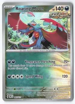 Pokemon TCG Roaring Moon 065/131 Pokeball Holo Prismatic Evolution NM - Image 2