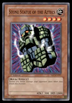 Yu Gi Oh! Stone Statue of the Aztecs SD7 EN007 SD7 1st Edition Regular - Image 1
