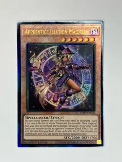 Apprentice Illusion Magician RA04-EN023 Prismatic Ultimate Rare Lightly Played - Image 1