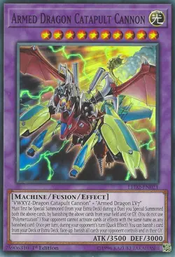 Armed Dragon Catapult Cannon LED2-EN021 Ancient Millennium Yu-Gi-Oh 1st Edition - Image 1