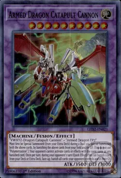 Armed Dragon Catapult Cannon LED2-EN021 Ancient Millennium Yu-Gi-Oh 1st Edition - Image 2
