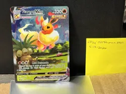 Reshiram & Charizard GX, Vaporeon/Flareon VMAX, Rayquaza 4-Card Promo Lot - Image 3