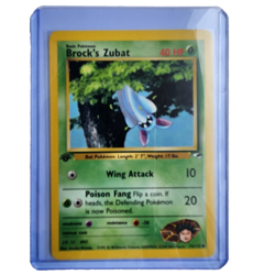 Brock's Zubat 74/132 Pokemon TCG 1st Edition Gym Heroes NM Vintage 2000 Card - Image 1