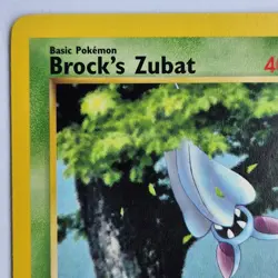 Brock's Zubat 74/132 Pokemon TCG 1st Edition Gym Heroes NM Vintage 2000 Card - Image 3
