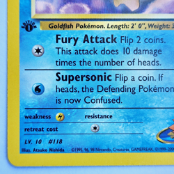 Misty's Goldeen 85/132 Pokemon TCG 1st Edition Gym Heroes NM Vintage 2000 Card - Image 5