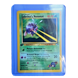 Sabrina’s Venonat 96/132 Pokemon TCG 1st Edition Gym Heroes NM Vintage 2000 Card - Image 1