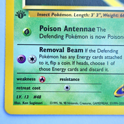 Sabrina’s Venonat 96/132 Pokemon TCG 1st Edition Gym Heroes NM Vintage 2000 Card - Image 5