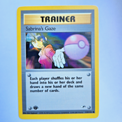 Sabrina's Gaze 125/132 Pokemon TCG 1st Edition Gym Heroes NM Vintage 2000 Card - Image 2