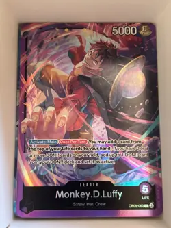OP05-060 Monkey.D.Luffy AA Alt Art Foil Starter English L One Piece TCG Card - Image 1