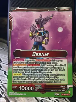 Dragon Ball Super Card Game Beerus Beerus, Pursuing the Power of the Gods - NM - Image 2