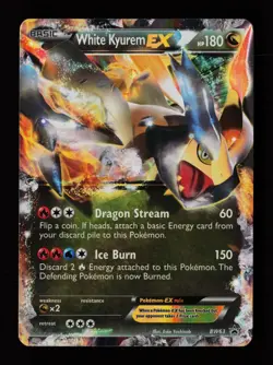 White Kyurem EX BW63 Holo Promo Black And White Promo Pokemon Cards - Image 1